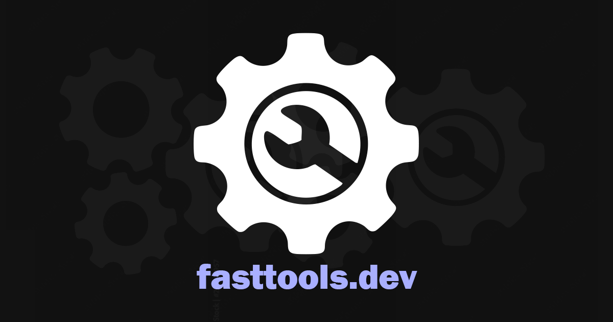 Ferramentas online do fasttools.dev para desenvolvedores